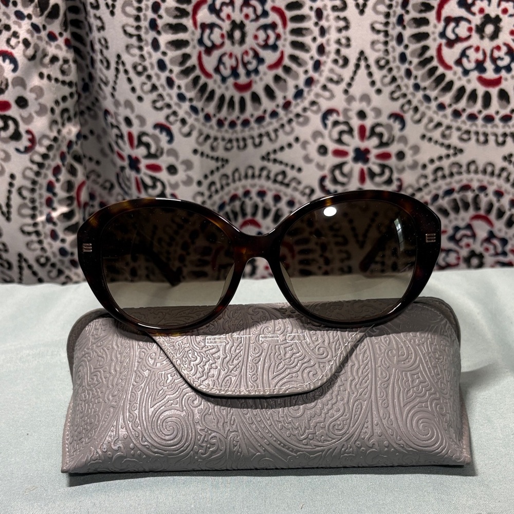 Etro ET628SA 215 Dark Havana Tortoiseshell Sunglasses - Made in Italy - Picture 2 of 7